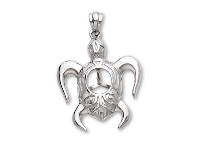 Colgante Tortuga Para Perlas De 7 A9 Mm, Plata 925 Rodiada. Ref. Pe10 3