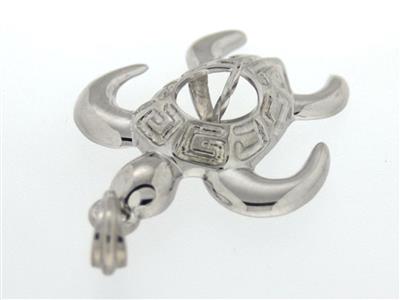 Colgante Tortuga Para Perlas De 7 A9 Mm, Plata 925 Rodiada. Ref. Pe10 3 - Imagen Estandar - 2