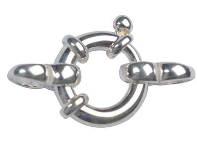 Reasa Marinera Con Doble Anilla 14 Mm, Plata 925. Ref. 27085