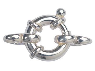 Anillo Marino Con Doble Anilla 15mm, Plata 925 Ref. 27087
