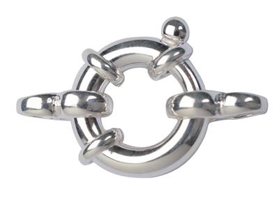 Anillo Marino Con Doble Anillo 18mm, Plata 925 Ref. 27089