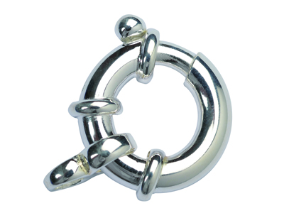 Anillo Marino 22 MM Con Anillo, Plata 925. Ref. 27091
