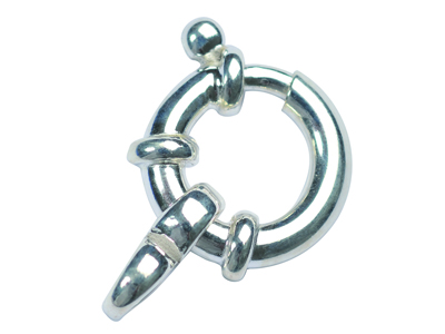 Anillo Marino 14 MM Con Anillo, Plata 925. Ref. 27095
