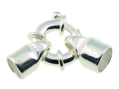 Anillo Marino Con Terminales En tubo De 12mm, Plata 925 Ref. 27099