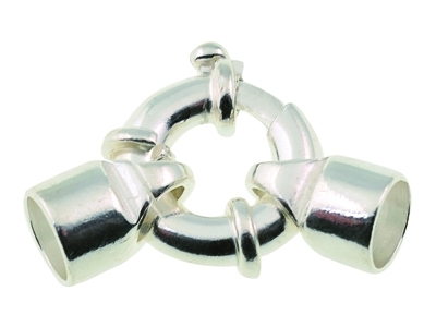 Anillo Marino Con Terminales En tubo De 14,5mm, Plata 925 Ref. 27100