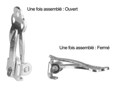 Broche Omega Estampado En Kit, Plata 925 Ref. 07463, Pieza - Imagen Estandar - 2