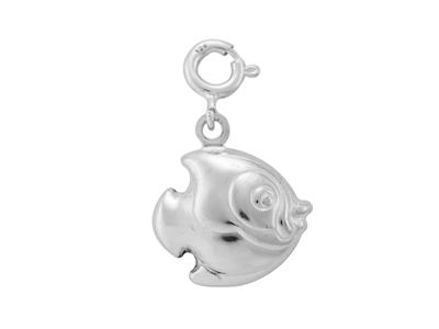Colgante Pez 6mm., Plata 925