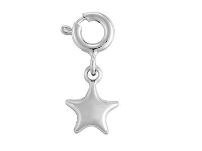 Colgante Estrella 6mm, Plata 925