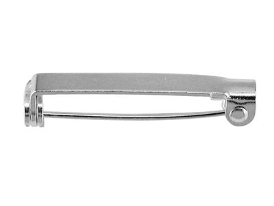Broche Completo 30 mm, Plata 925, Por Pieza, Ref. 07238 100% Plata Reciclada - Imagen Estandar - 2