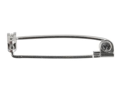 Broche Completo 30 mm, Plata 925, Por Pieza, Ref. 07238 100% Plata Reciclada - Imagen Estandar - 3