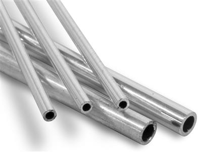 Tubo De Bisagra 2,00 X 1,30 Mm, Plata 925 De 0,35 Mm, 100 Plata Reciclada