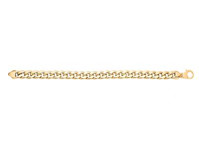 Pulsera Con Cadena Ligera Ovalada De 10 Mm, 21 Cm, Oro Amarillo De 18 Quilates