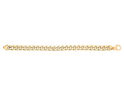 Pulsera Con Cadena Ligera Ovalada De 10 Mm, 23 Cm, Oro Amarillo De 18 Quilates