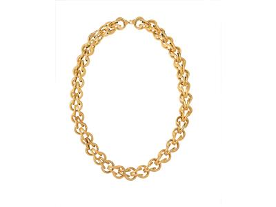 Collar Gros Sirop Liso 20 Mm, 80 Cm, Oro Amarillo 18k - Imagen Estandar - 1