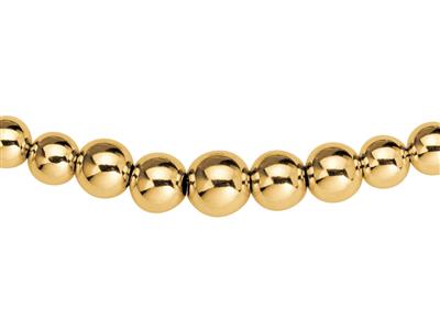 Collar, Bolas Ligeras Lisas En Gota 3/10 Mm, 45 Cm, Oro Amarillo 18k - Imagen Estandar - 2