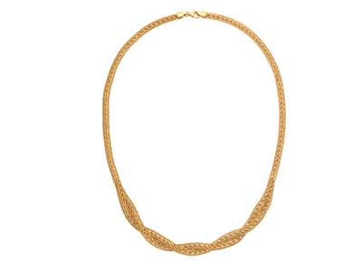 Collar, Gota De Cuerda, Trenzado De 4,30 A 8,50 Mm, 45 Cm, Oro Amarillo De 18 Quilates - Imagen Estandar - 2