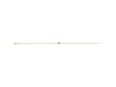 Tobillera Nudo Picado Forat 4 Mm, 253 Cm, Oro Amarillo 18 Kt