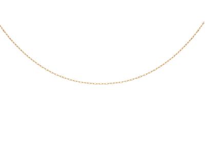 Collar Forçat Largo Talla Diamante Macizo 3,50 X 1,40 Mm, 45 Cm, Oro Amarillo 18k - Imagen Estandar - 1