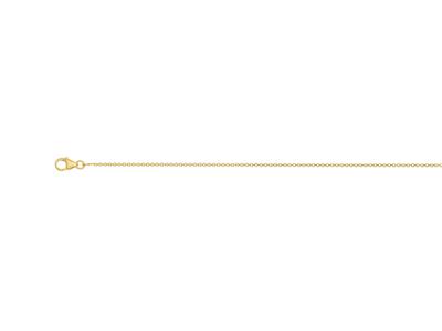 Collar Forçat Talla Diamante 1 Mm, 45 Cm, Oro Amarillo 18k - Imagen Estandar - 1