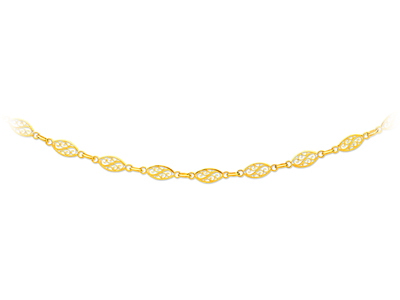 Collar Filigrana 6 Mm, 50 Cm, Oro Amarillo 18k - Imagen Estandar - 1