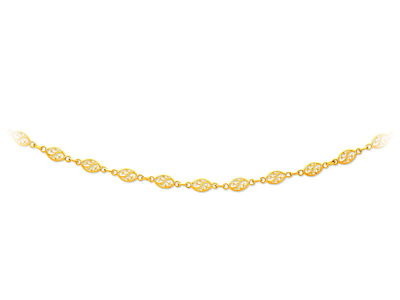 Collar Filigrana 5,2 Mm, 50 Cm, Oro Amarillo 18k