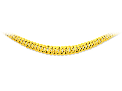 Collar De Malla Americana En Disminución De 13,2 mm, 45 cm, Oro Amarillo De 18 K - Imagen Estandar - 1