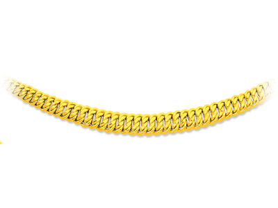 Collar Malla Americana 11 Mm, 45 Cm, Oro Amarillo 18k