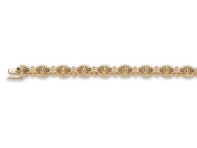 Pulsera Ancla 8 Mm, 19 Cm, Oro Amarillo 18k. Ref. 2566