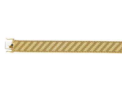 Pulsera Polaca 18 Mm, 19 Cm, Oro Amarillo 18k. Ref. 1354