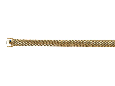 Pulsera Malla Polonaise Lisa 11 Mm, 19 Cm, Oro Amarillo 18k - Imagen Estandar - 1