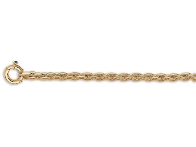 Pulsera Orejeras 8,60 Mm, 19 Cm, Oro Amarillo 18k