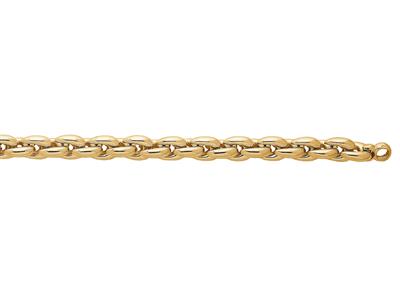 Pulsera Orejeras 8,60 Mm, 19 Cm, Oro Amarillo 18k - Imagen Estandar - 3