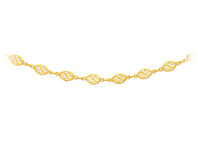 Collar Filigrana 8 Mm, 65 Cm, Oro Amarillo 18k