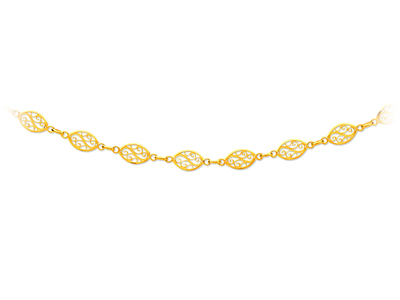 Collarín De Malla De Filigrana 8 mm, 65 cm, Oro De 18k - Imagen Estandar - 1