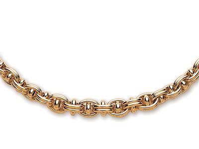 Collar Ancla En Gota 8 Mm, 42 Cm, Oro Amarillo 18k - Imagen Estandar - 2