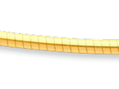Collarín Omega Redondo Avvolto 1,8 mm, 45 cm, Oro De 18k - Imagen Estandar - 2
