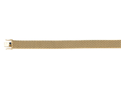 Pulsera Malla Polonesa 12 Mm, 19 Cm, Oro Amarillo 18k. Ref. 1527 - Imagen Estandar - 1