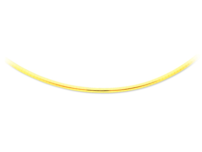Collar Omega Bomb{ 3 mm, 42 cm, Oroamarillo De 18 K - Imagen Estandar - 1