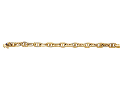 Pulsera Forçat Marine Malla, 10,3 Mm, 20 Cm, Oro Amarillo 18k. Ref. 2511-20