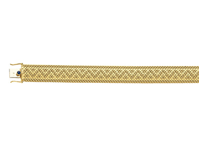 Pulsera Malla Polonesa 16,3 Mm, 19 Cm, Oro Amarillo 18k. Ref. 1339 - Imagen Estandar - 1