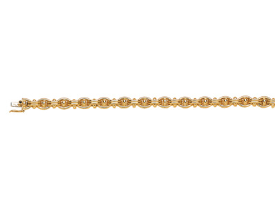 Pulsera-Ancla-Marina-8 mm,-18cm,---Or...