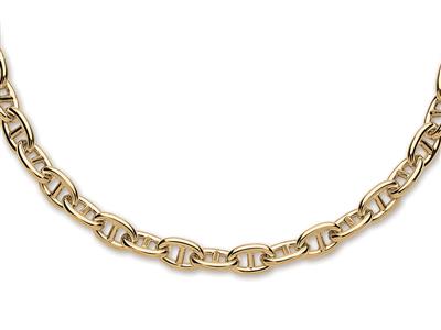Collar Cadena Marina Forzada Con Broche Barrette De 10,30 mm, 45 cm, Oro Amarillo De 18 K. Referencia. 55 - Imagen Estandar - 1