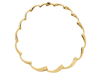 Collar Wave, 41,50 Cm, Oro Amarillo De 18 Quilates - Imagen Estandar - 1
