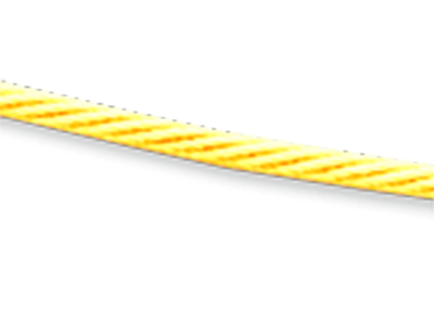 Collar Tipo Cable De 1 mm, 42-45 cm, Oro Amarillo De 18 K - Imagen Estandar - 2