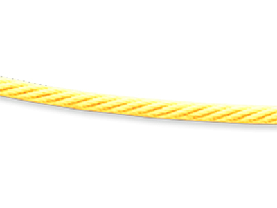 Collar Cable 1,4 Mm, 42-45 Cm, Oro Amarillo 18k - Imagen Estandar - 2