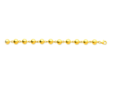 Collar De Bolas De Marsella 7 mm, 45 cm, Oro Amarillo De 18 K - Imagen Estandar - 1