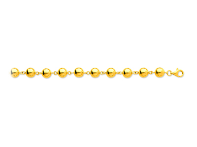 Collar Boules Marseillais 8 Mm, 45 Cm, Oro Amarillo 18k