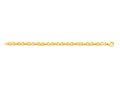 Pulsera Nudos 4,4 Mm, 20 Cm, Oro Amarillo 18k - Imagen Estandar - 1
