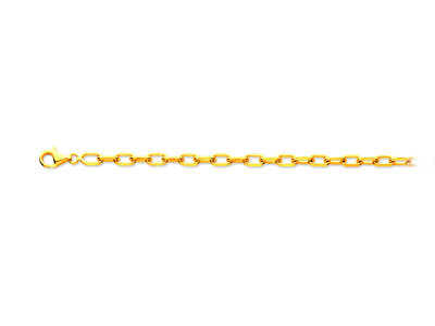 Pulsera Forçat Malla Diamante 5 Mm, 21 Cm, Oro Amarillo 18k - Imagen Estandar - 1