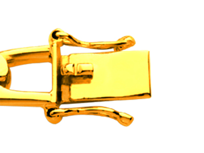 Pulsera De Identidad De Malla Alternativa 1/1 Apretada 7 mm, 20 cm, Oro Amarillo De 18 K - Imagen Estandar - 3